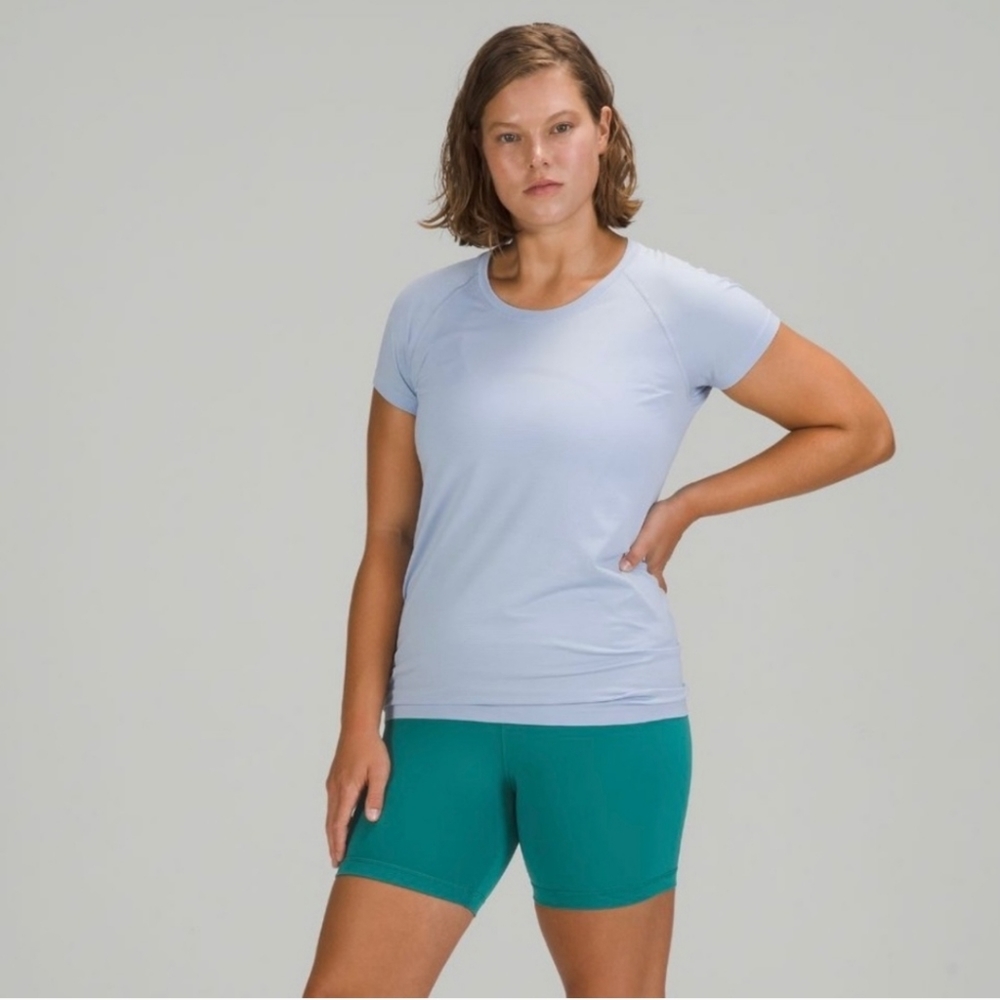 Lululemon Swiftly Tech short sleeve 2.0 blue linen 12